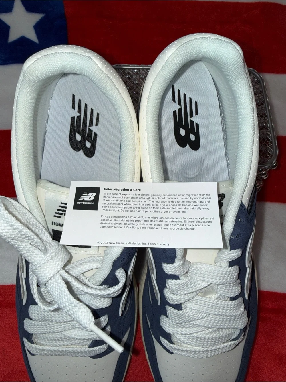 New Balance Court BB480PEN Men's 12 Blue, White and Cream Casual Sneakers